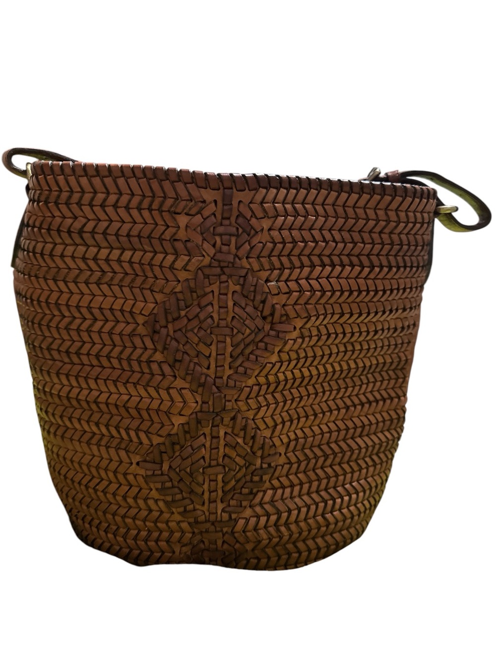 Anthropologie Handwoven in India leather bag Msrp $165 super clean, ready to use